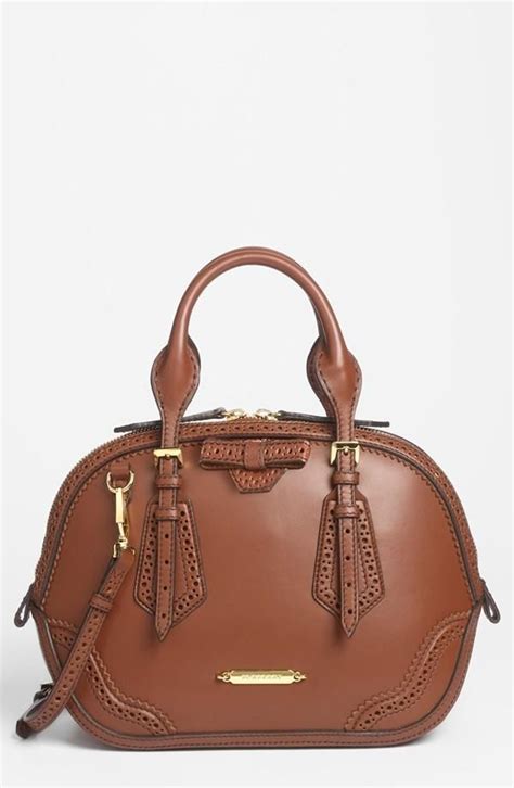 burberry orchard small brogued leather satchel|Bags .